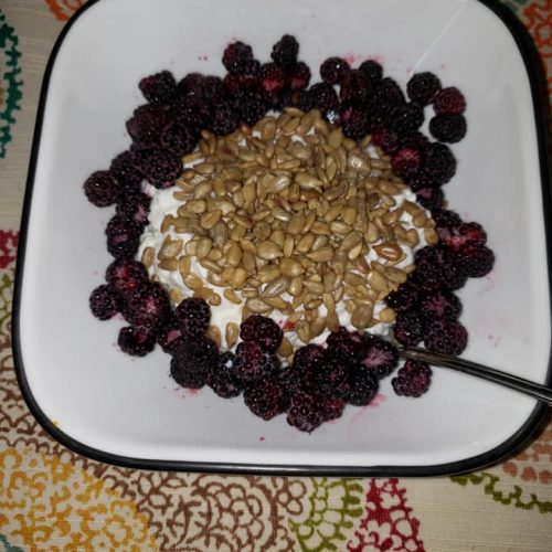 High protein breakfast with cottage cheese